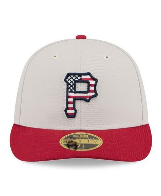 Men's Red Pittsburgh Pirates 2024 Fourth of July Low Profile 59FIFTY Fitted Hat
