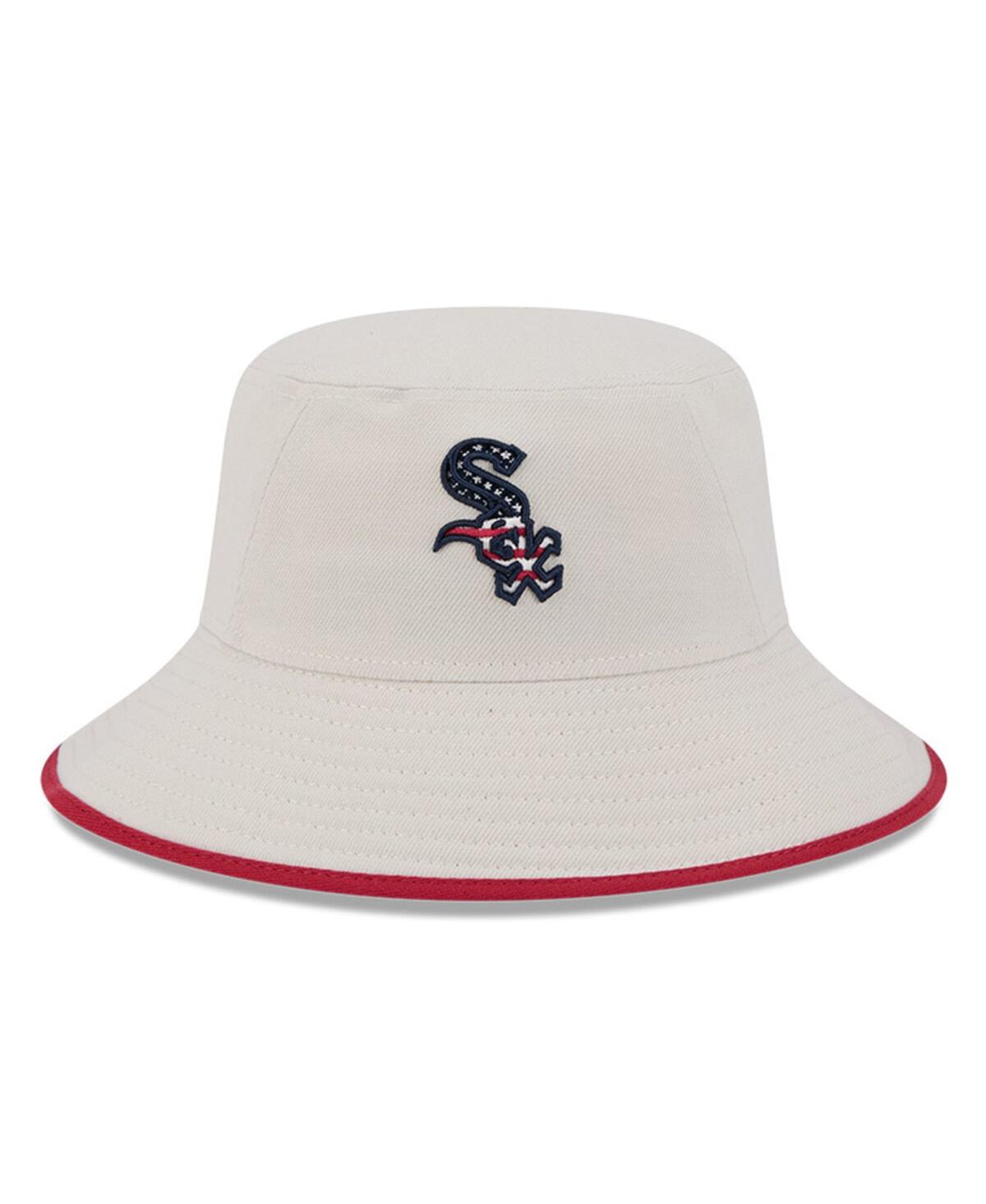 New Era Men's Khaki Chicago White Sox 2024 Fourth Of July Bucket Hat In Khaki