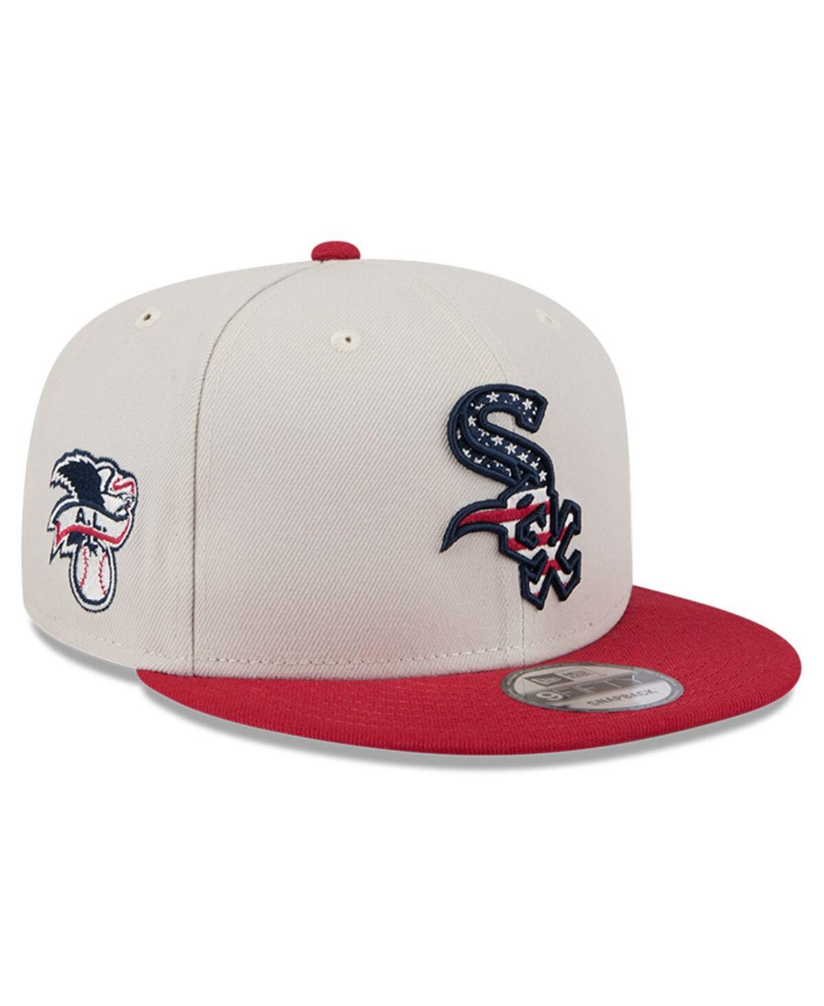 Shop New Era Men's Red Chicago White Sox 2024 Fourth Of July 9fifty Snapback Hat In Khaki