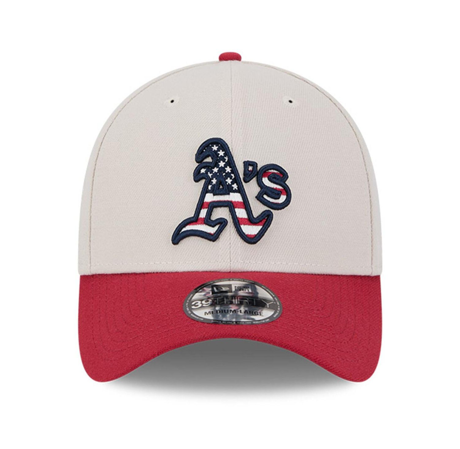 Men's Red Oakland Athletics 2024 Fourth of July 39THIRTY Flex Hat
