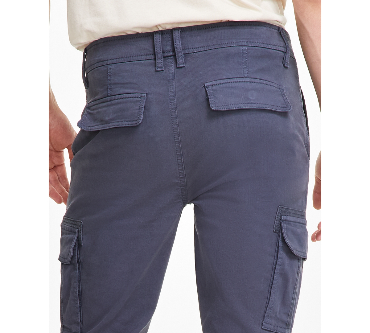 Sun + Stone Men's Garment-dyed Straight-Fit Morrison Tapered Cargo Pants, Created for Macy's