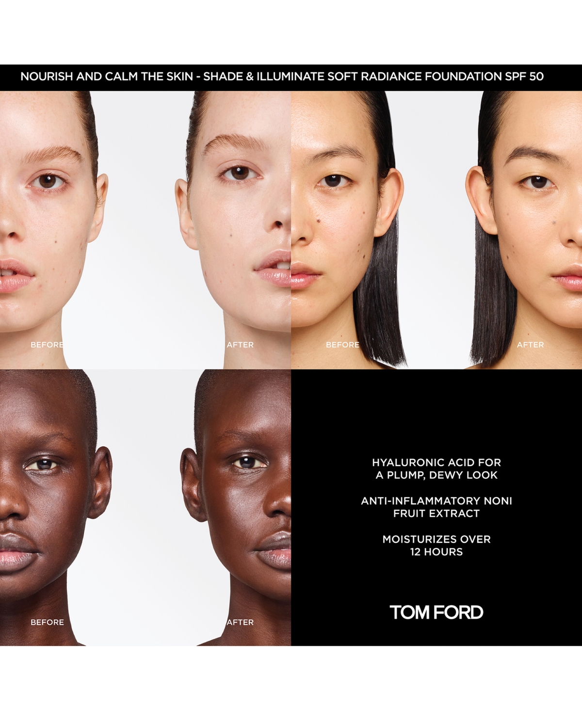 Tom Ford Shade & Illuminate Soft Radiance Foundation Spf 50 - 7.0 Tawny