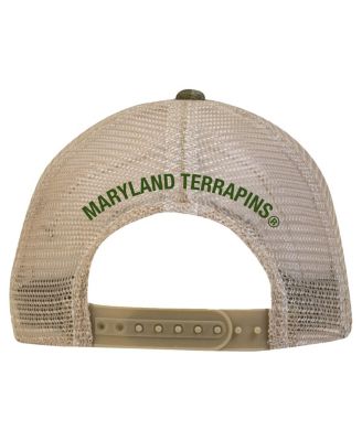 Men's Camo Maryland Terrapins Sideline Blitzing Trucker Performance Adjustable Hat