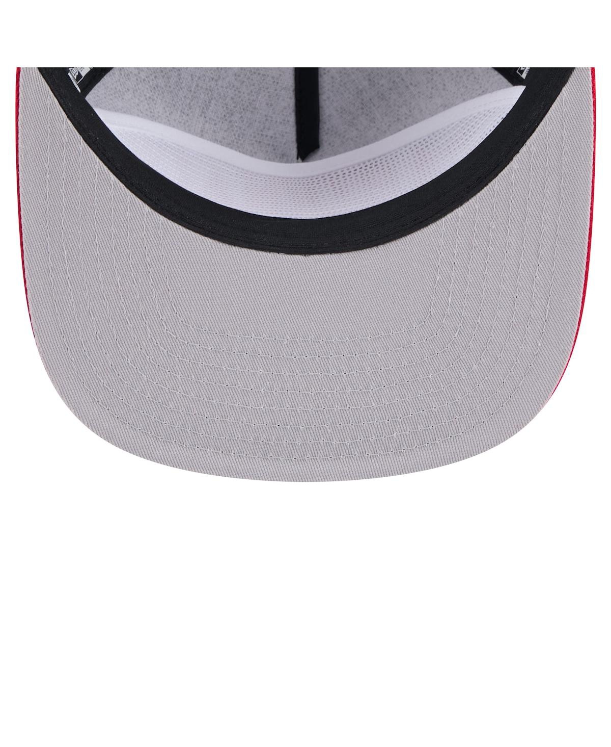 New Era Men's Black St. Louis Cardinals Throwback Meshback Golfer Hat In Black,red