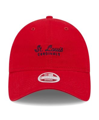 Women's Red St. Louis Cardinals Script 9TWENTY Adjustable Hat