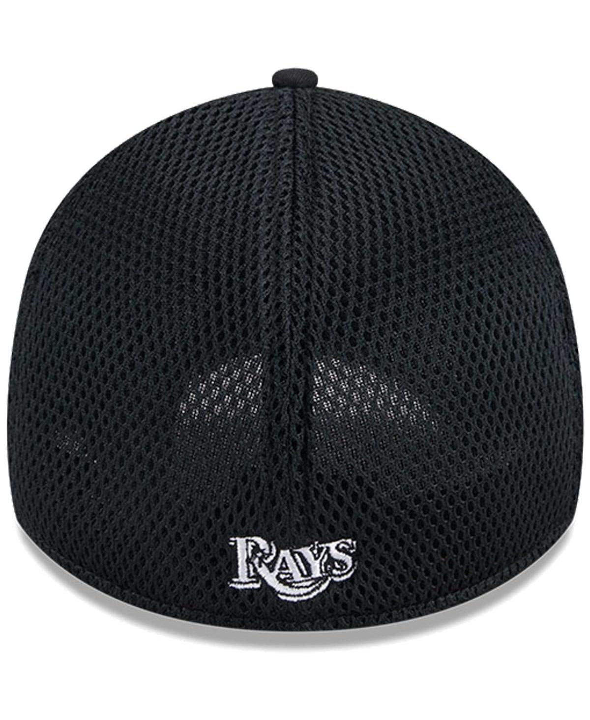 New Era Men's Tampa Bay Rays EvergreenWhite Neo 39THIRTY Flex Hat - Black