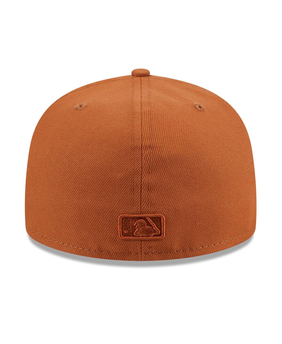 New Era Men'sAtlanta Braves Spring Color 59FIFTY Fitted Hat - Brown