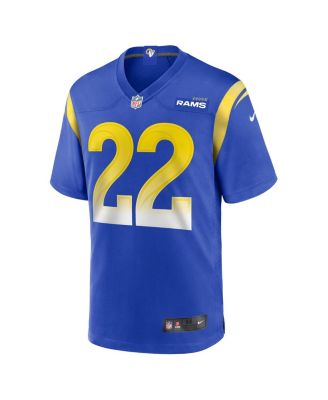 Men's Blake Corum Royal Los Angeles Rams 2024 NFL Draft Game Player Jersey
