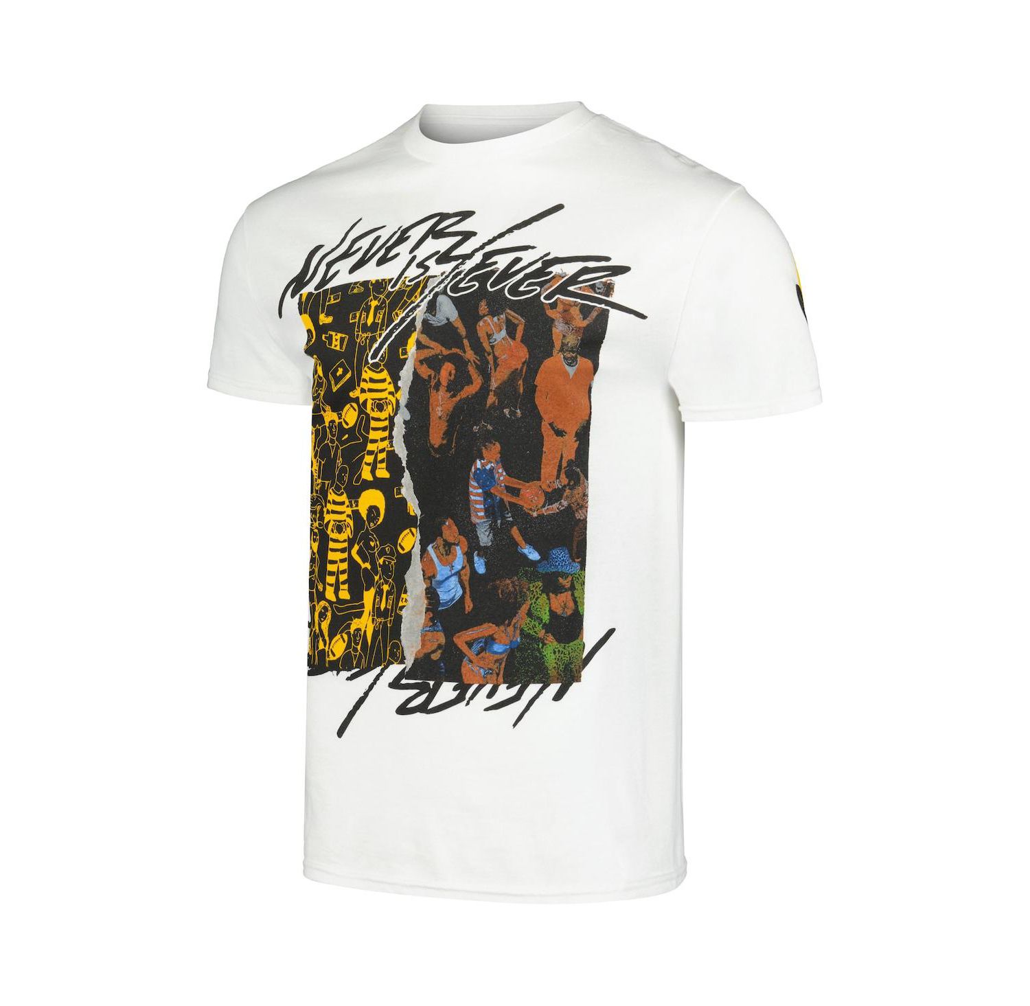 Men's and Women's Manhead Merch White JID Never Iz 4 Ever T-Shirt