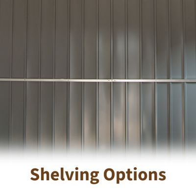 Rust-Proof Elevated Storage Shed with Windows