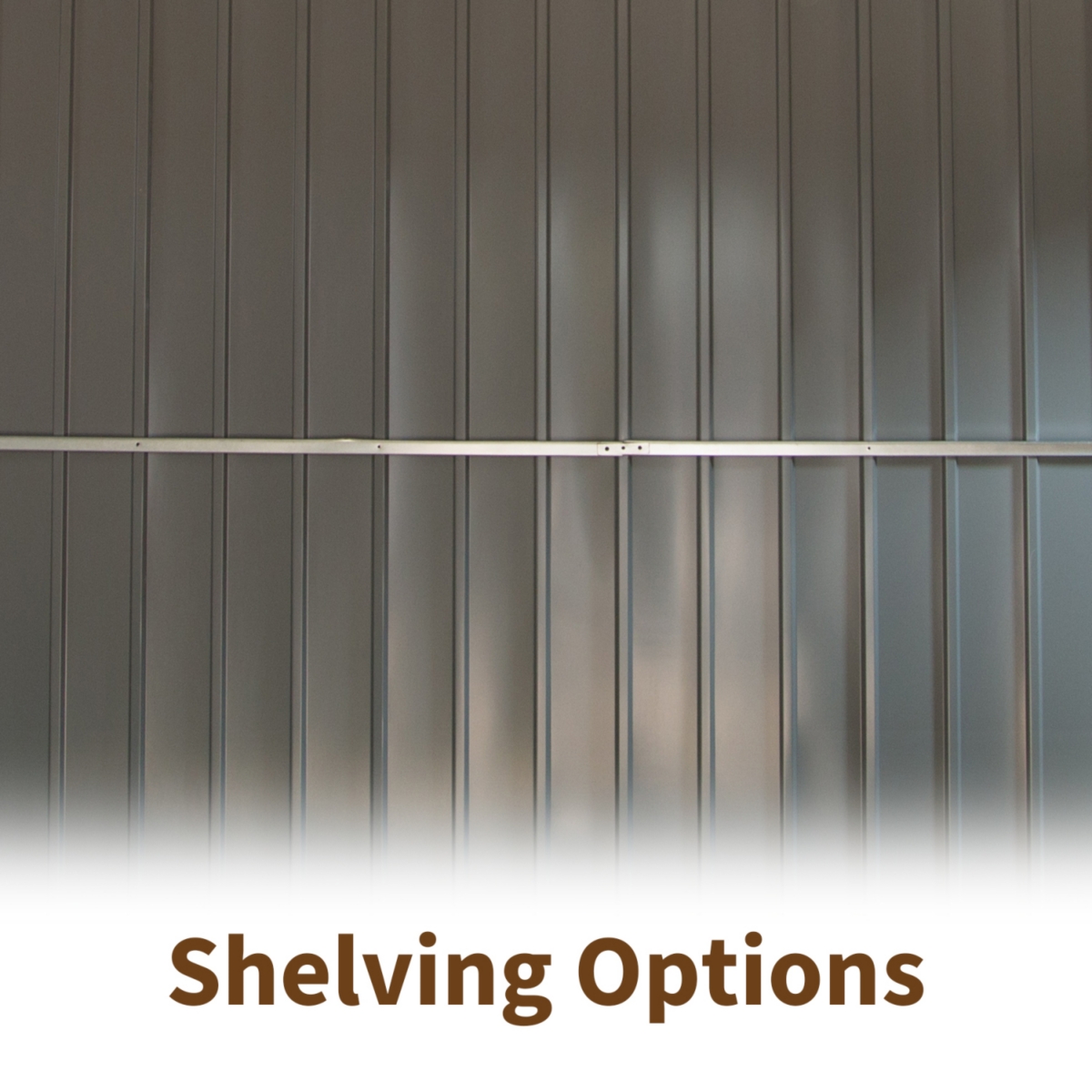 Streamdale Furniture Spacious Rust-Proof Storage Shed with Elevated Height and Light-Inviting Windows