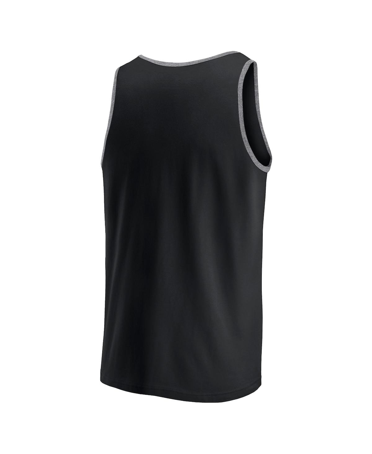 Fanatics Men's Black San Francisco Giants Bet Tank Top In Black,heather Gray