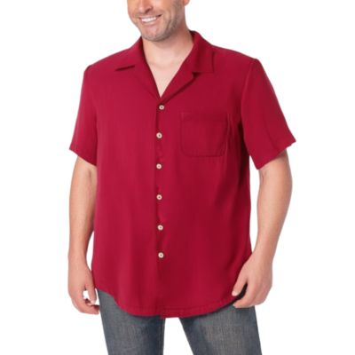 Big & Tall KS Island Solid Camp Shirt