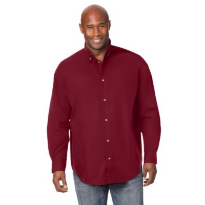 Big & Tall Long Sleeve Wrinkle Free Sport Shirt