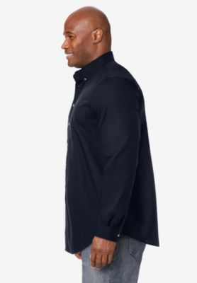 Big & Tall Long Sleeve Wrinkle Free Sport Shirt