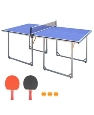 Streamdale Foldable Ping Pong Table Complete Set, Mid-Size 6'x3'