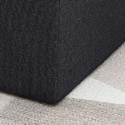 Streamdale Navy Blue 16.5" Square Ottoman for Extra Seating or Footrest