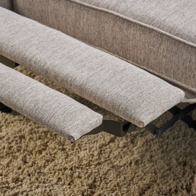 1 Count Fabric Contemporary Nailhead Wingback Pushback Recliner