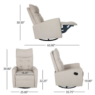 Ultimate Comfort Corner Glide, Swivel, and Recline Push-Back Recliner