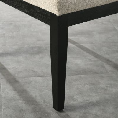 Rocco Contemporary Solid Wood Dining Chairs, Set of 2, Beige