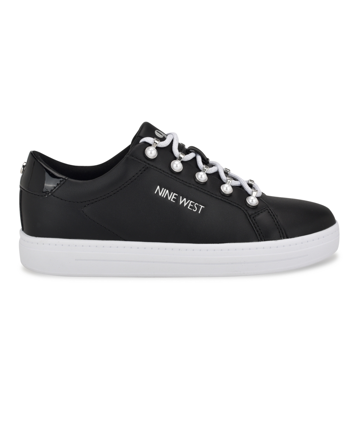 Nine West Women's Paves Platform Round Toe Lace-Up Sneakers