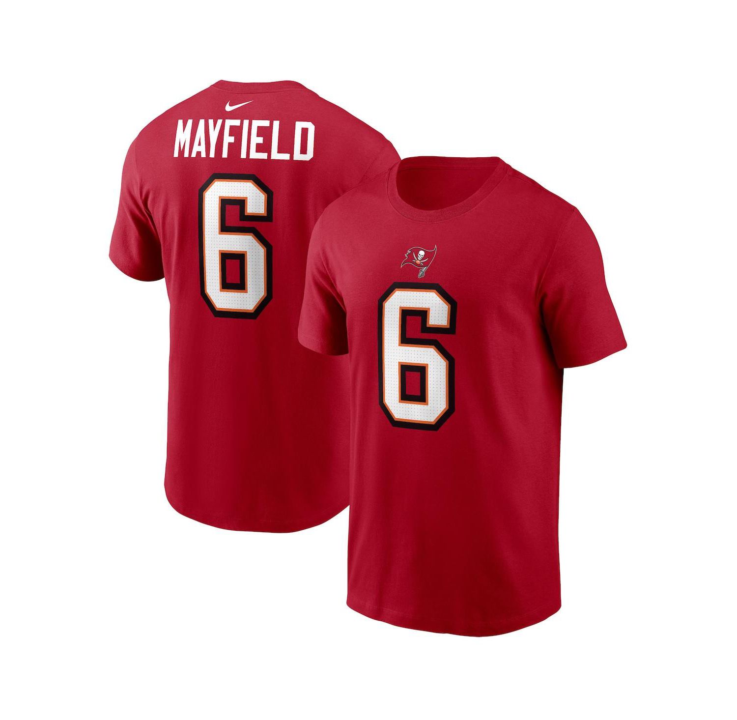 Men's Baker Mayfield Red Tampa Bay Buccaneers Player Name & Number T-Shirt