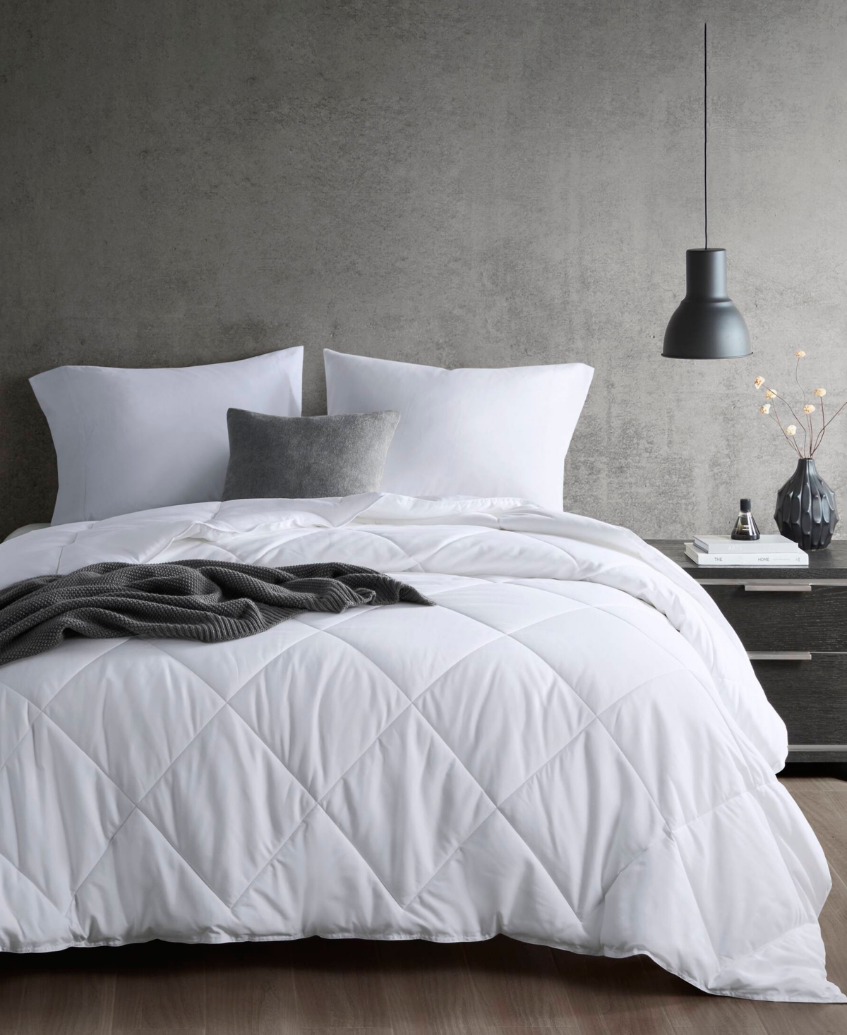 Shop Sharper Image Cooling Touch Oversized Down Alternative Comforter, King/california King In White