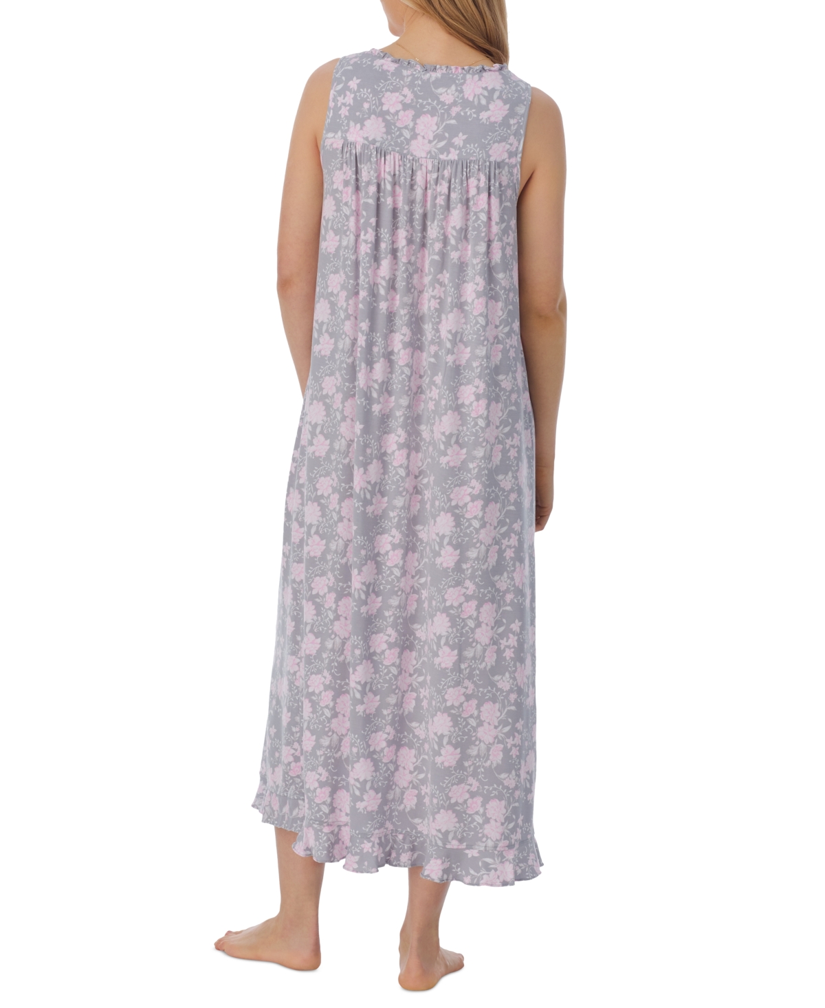 Eileen West Women's Floral Lace-Trim Ballet Nightgown