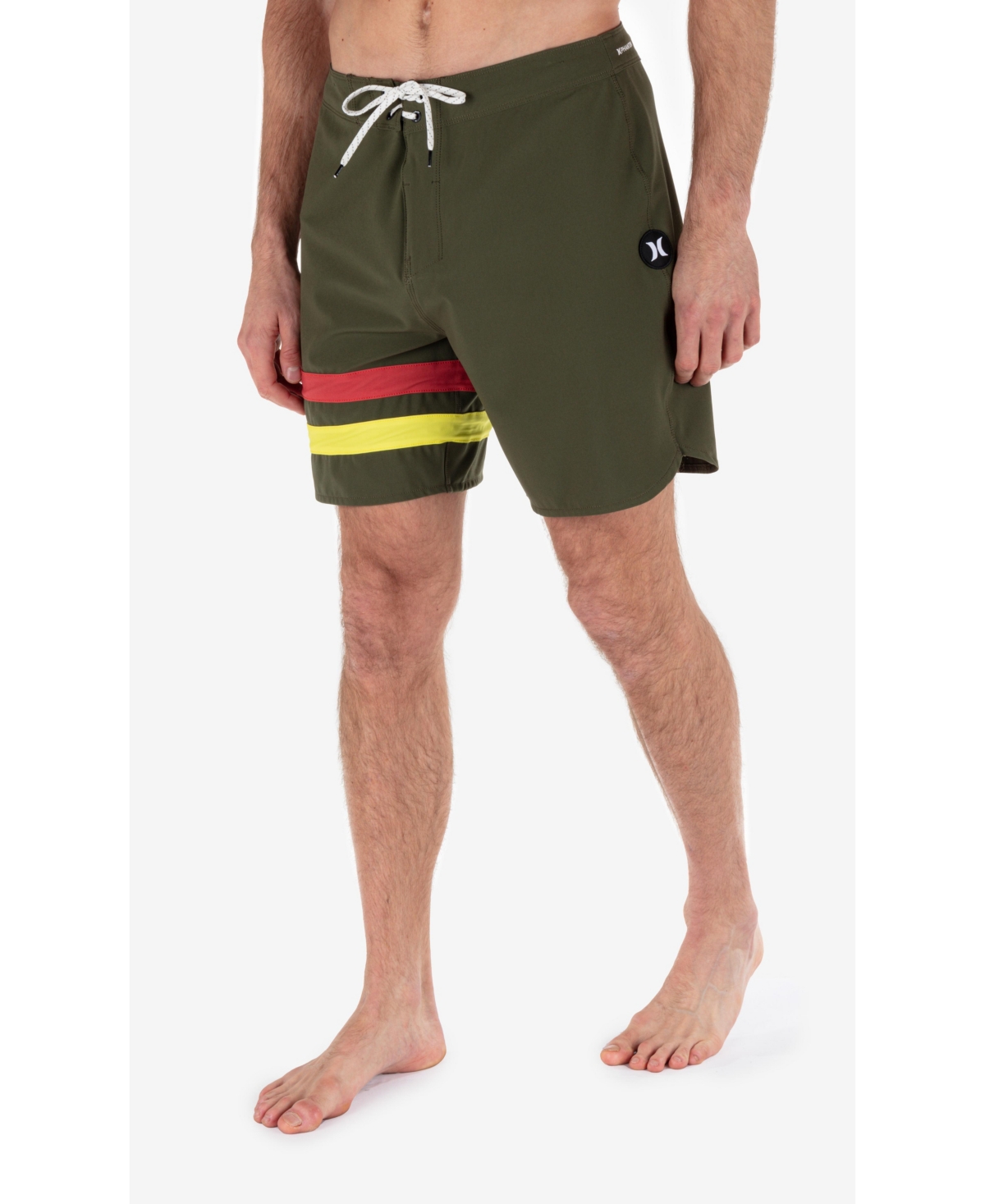 Hurley Men's Phantom Block Party Active 18" Shorts In Charcoal Fern 2