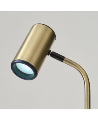 Ezra 16.5" LED Table Lamp with Wireless Charging Pad and Rotating Shade