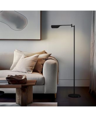 Leaf  Modern Pharmacy Reading LED Floor Lamp with Adjustable Neck (53")