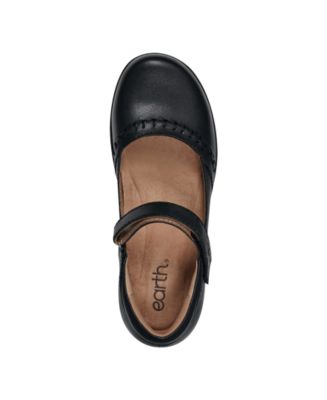 Women's Kalece Leather Stitched Mary Jane Flats