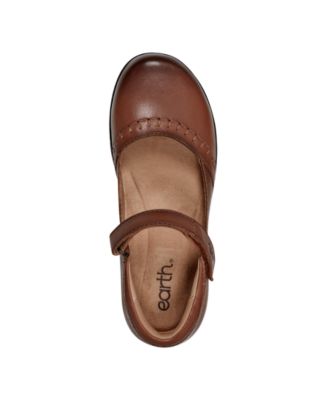 Women's Kalece Leather Stitched Mary Jane Flats