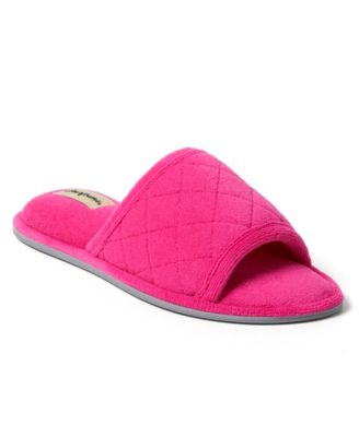 Dearfoams - Microfiber Terry Slide with Quilted Vamp
