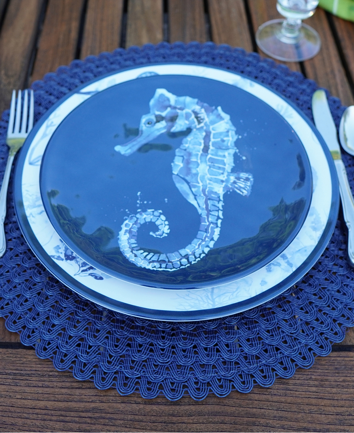 Certified International Sea Life Set Of 6 Salad Plate 9", Service For 6 In Miscellaneous