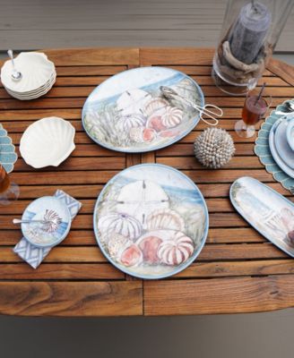 Seacoast Melamine 2-Piece Platter Set