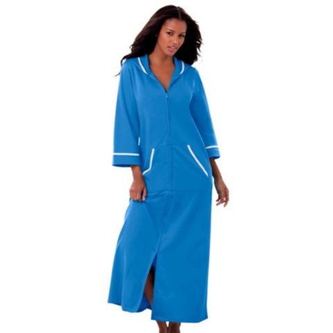 Халат French, махра — Dreams & Co., цвет: Синий
