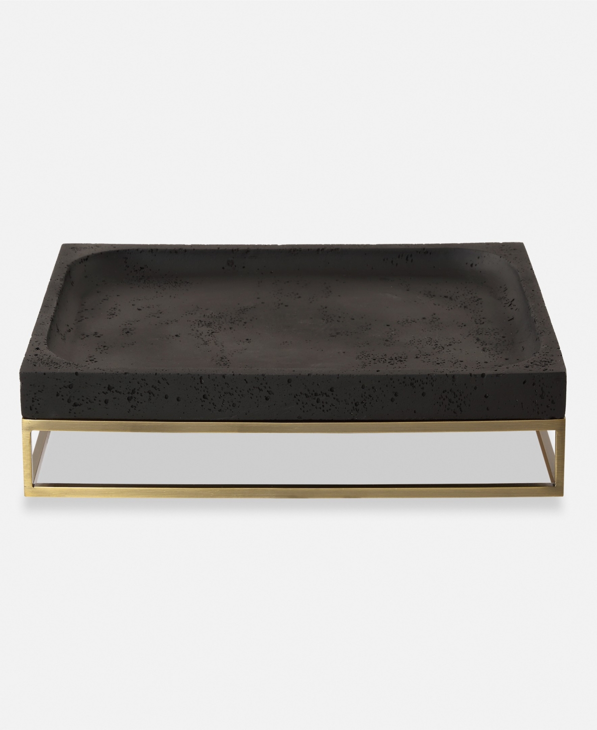 Uttermost Shadowstone Tray In Black