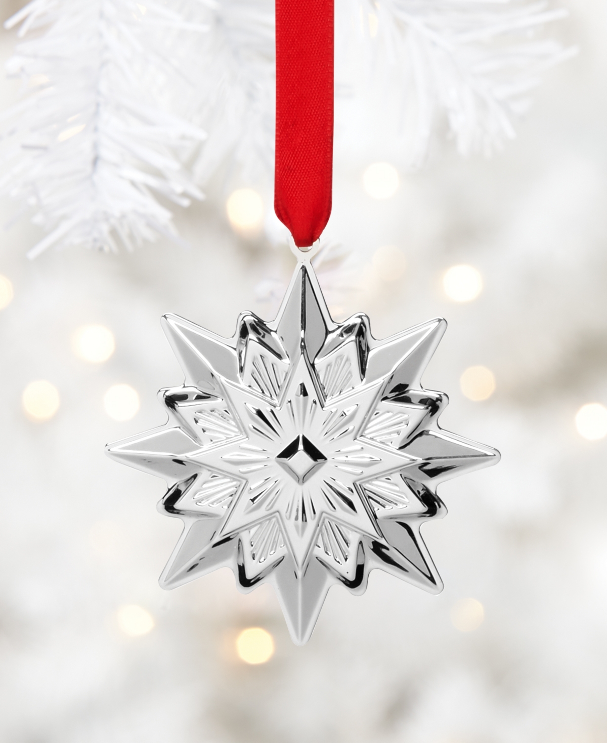 Reed & Barton 2024 8th Annual Star Ornament - Metallic and Ster Svlr