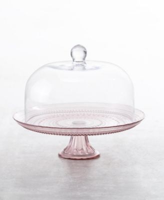 Jupiter Pink 13" Cake Stand and Dome Set