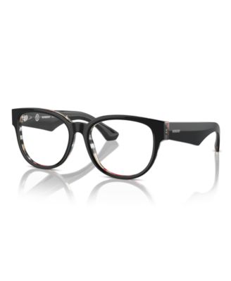Burberry Men's Eyeglasses, BE2411 - Top Black On Vintage-like Check