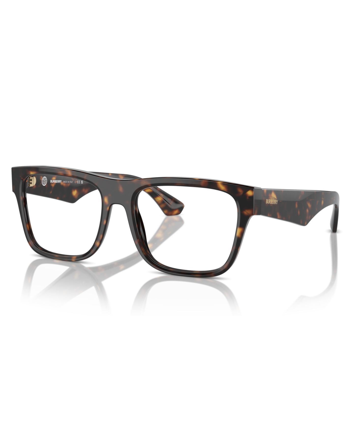 Мужские очки Burberry Man Square Plastic BE2411 Eyeglasses, цвет: Тёмный гавана — фото 1