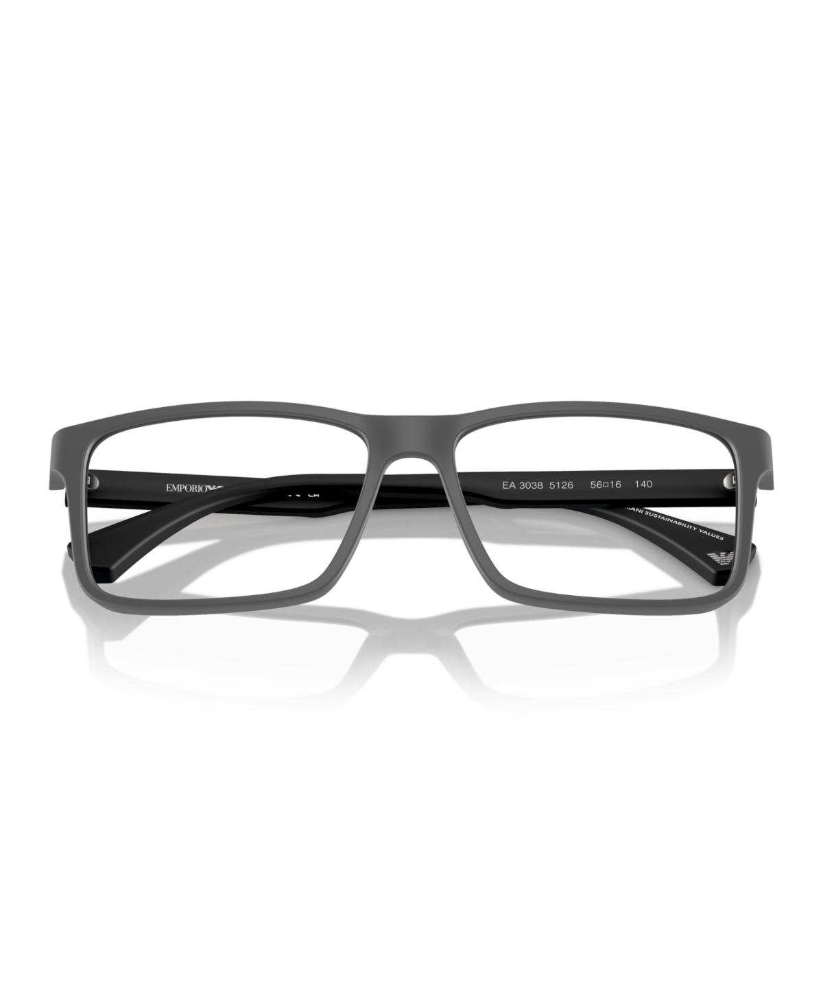 Emporio Armani Men's Eyeglasses, Ea3038 In Matte Dark Grey