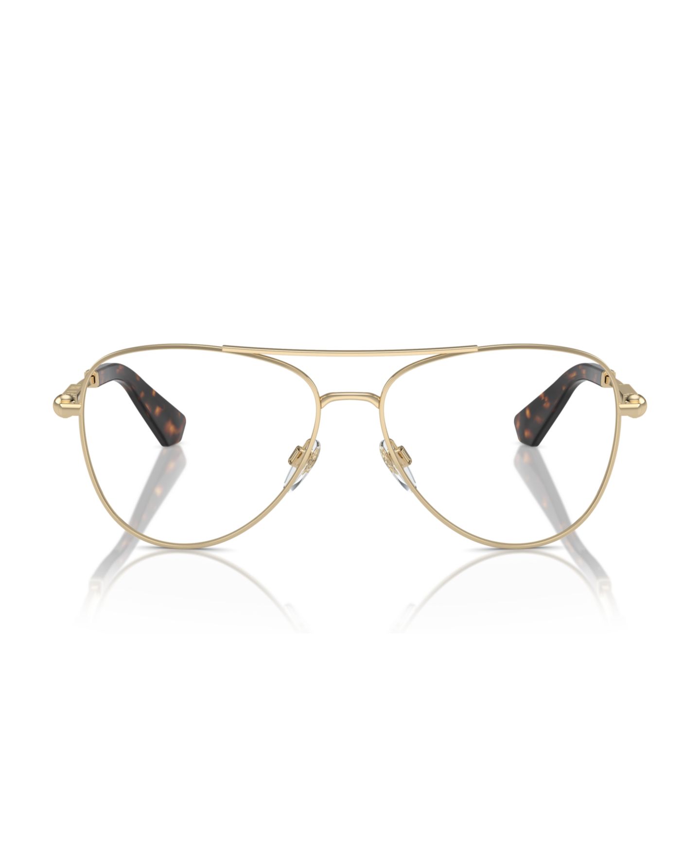 Мужские очки Burberry Man Pilot/Aviator Metal BE1386 Eyeglasses, цвет: Светлый золотой — фото 2