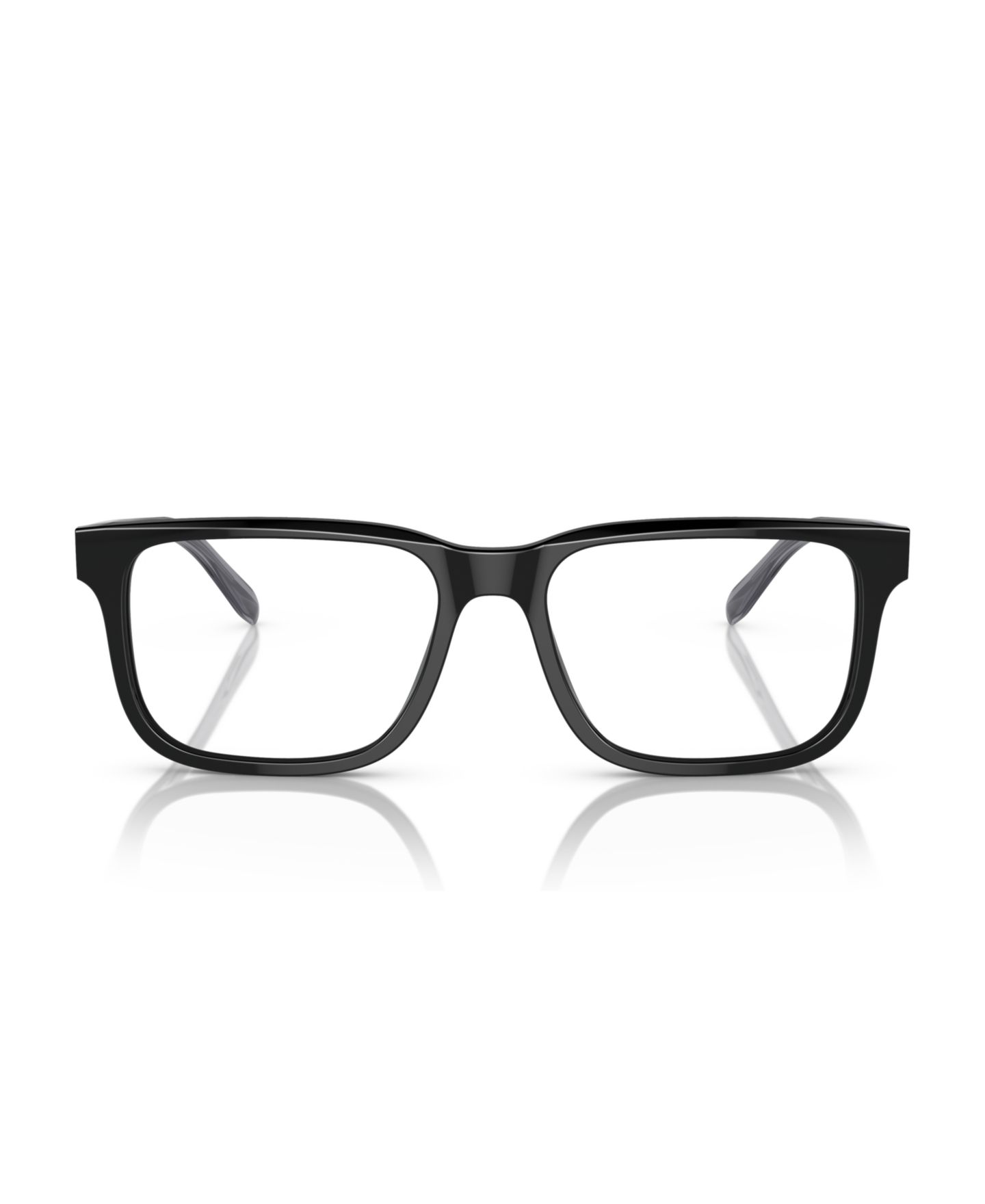 Мужские очки Emporio Armani Man Rectangle Plastic EA3218 Eyeglasses, цвет: Чёрный — фото 2