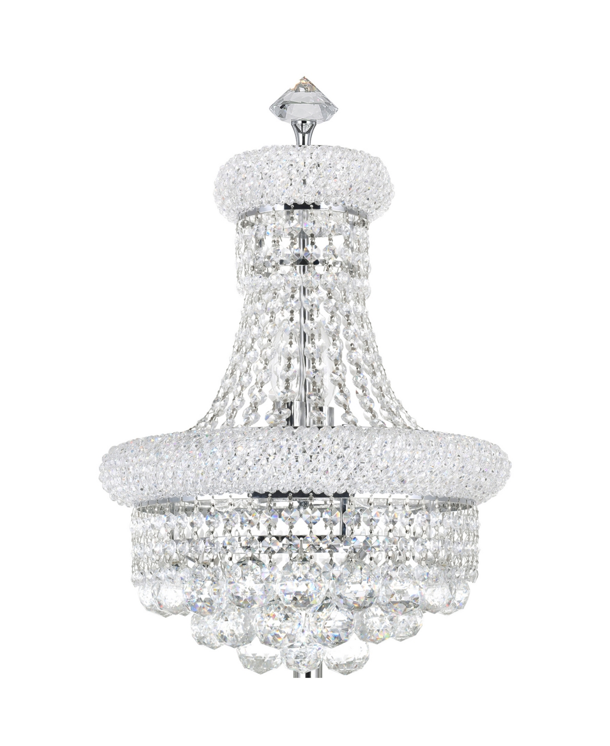 Shop Cwi Lighting Empire 6 Light Table Lamp In Chrome