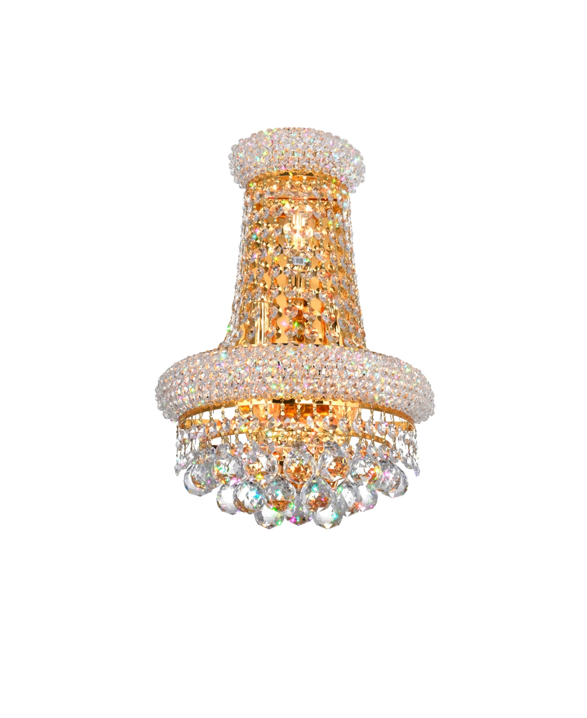 Cwi Lighting Empire 3 Light Wall Sconce In Gold