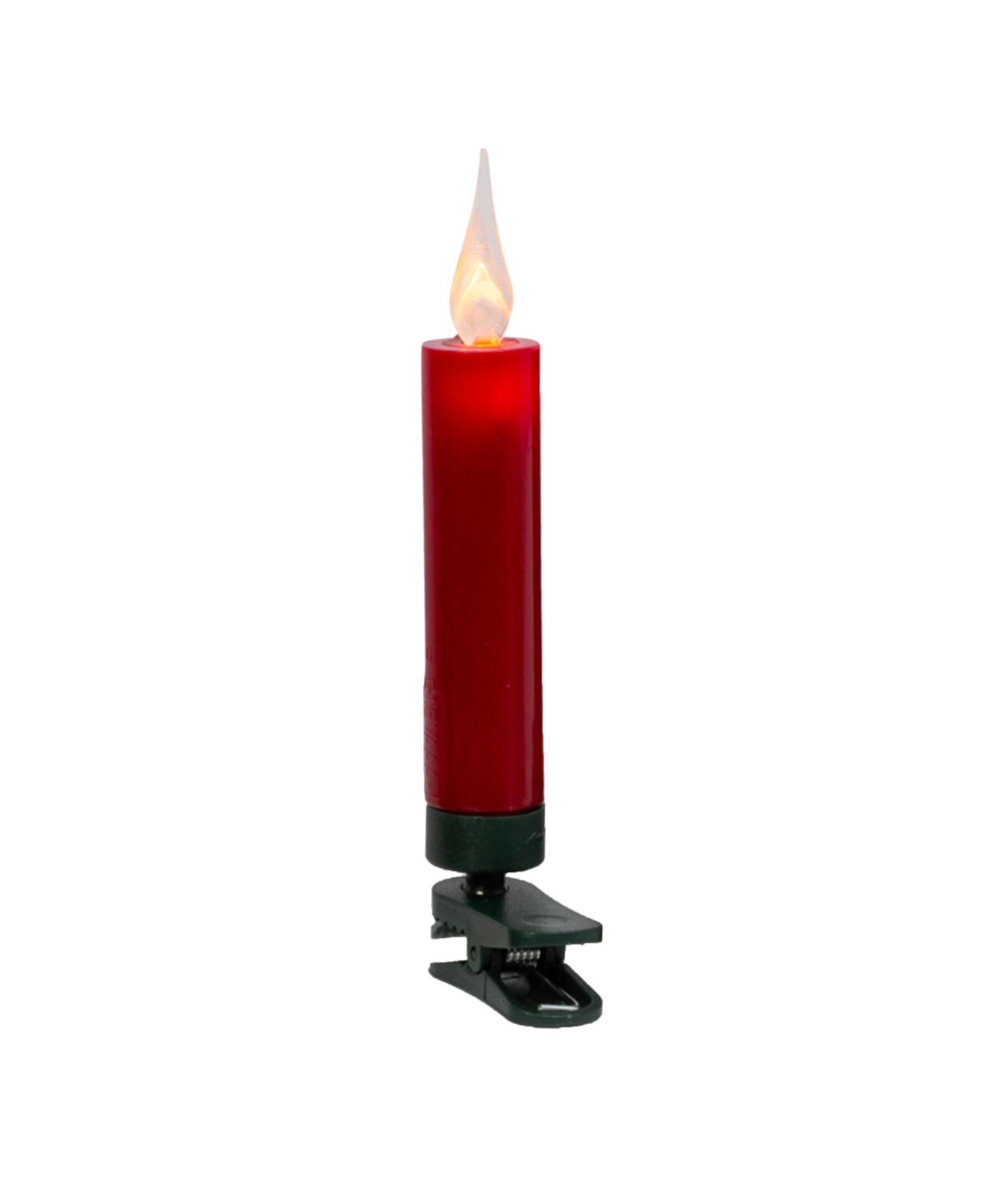 Gerson International Set of 10Christmas Led Candles with Clip and Remote Control - Red