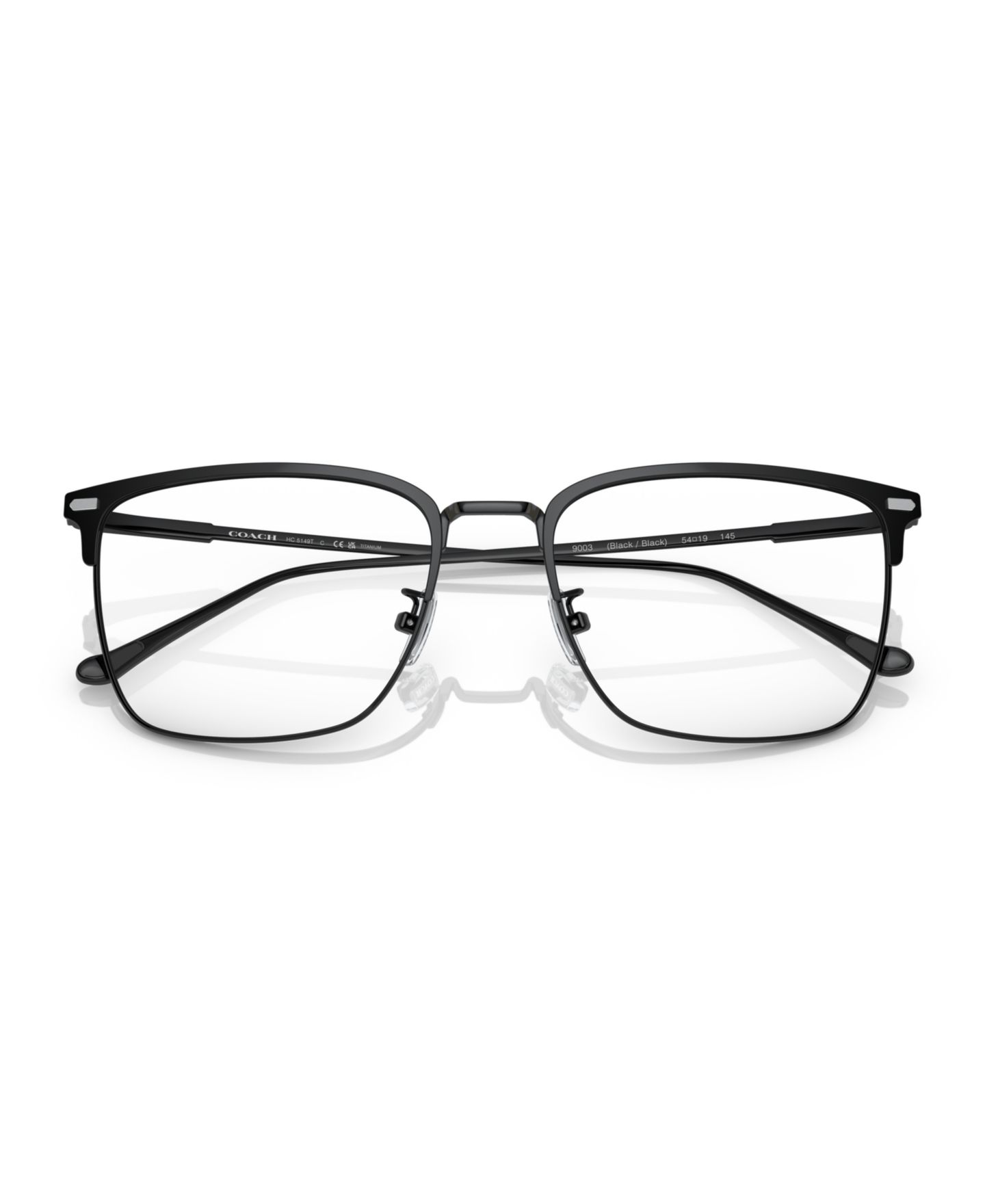Мужские очки Coach Man Square Titanium HC5149T Eyeglasses, цвет: Чёрный — фото 5