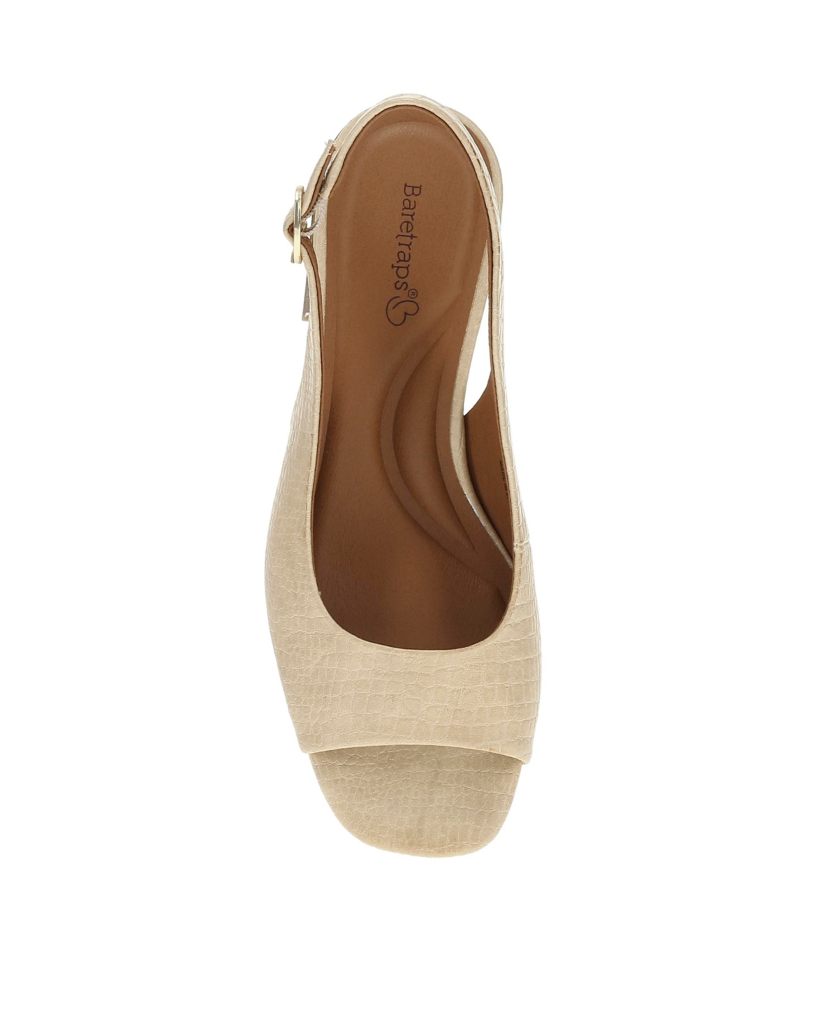 Shop Baretraps Women's Promise Peep Toe Slingback Pump In Buff